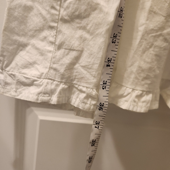 Planet Gold Size M White Dress Flutter Sleeves Tiered Midi Womens #M603 - Picture 7 of 7